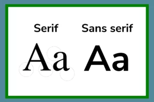 Lettertype Serif of Sans Serif