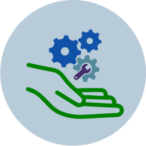 Icoon Technische en marketing rechterhand