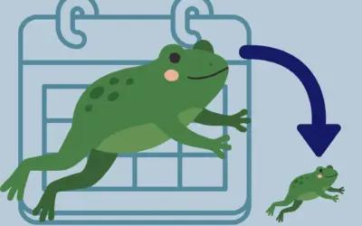 De Maandelijkse Kikker Die Kleiner Werd – van 8 uur naar 2 uur per maand