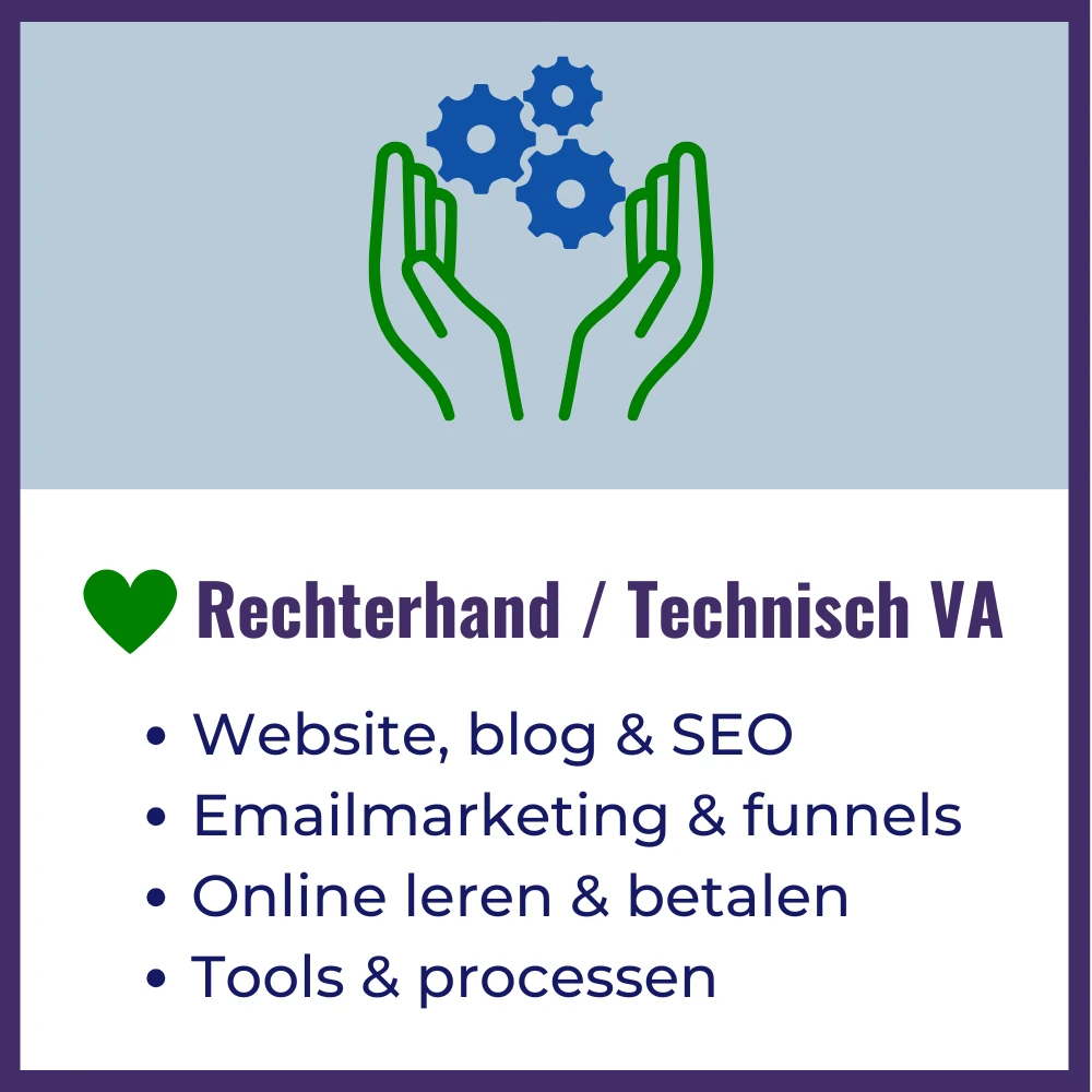 Rechterhand Online bedrijf - Technisch VA