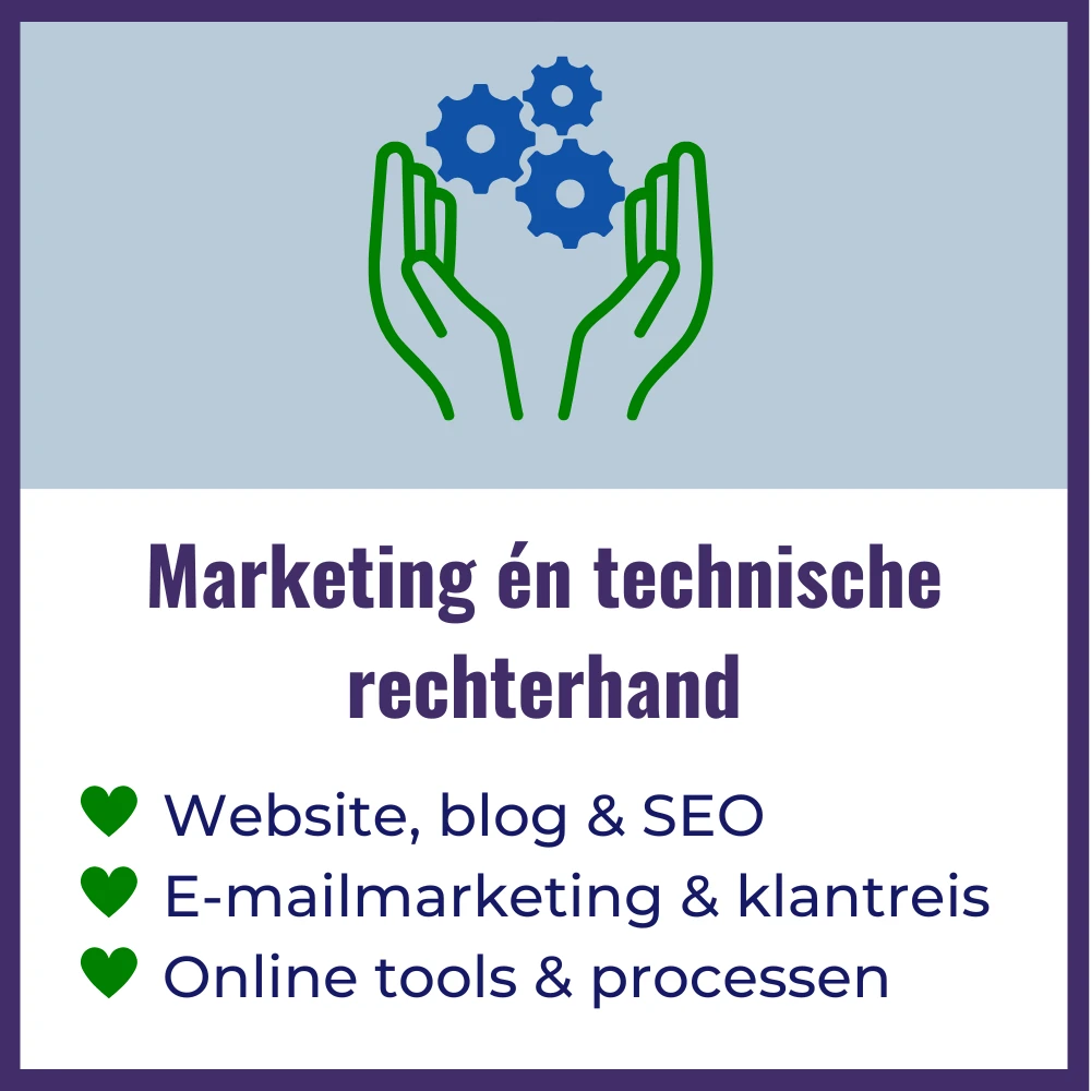 Marketing en technische rechterhand voor coaches